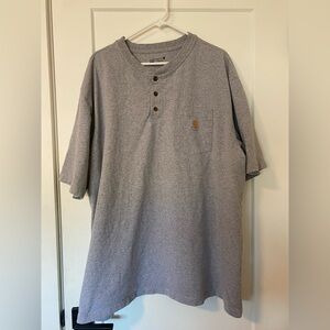 Carhartt Heather Gray Men's Short Sleeve Shirt